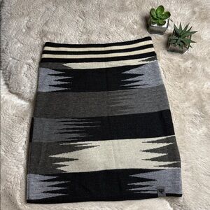 Anthropologie Numph Knit Sweater Mini Skirt Geometric Southwestern Wool Small